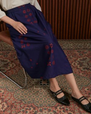 Binar Skirt Blue. Frontside.Zoom.rsz