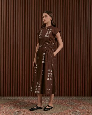 Binar Skirt Brown. FrontSide1.rsz